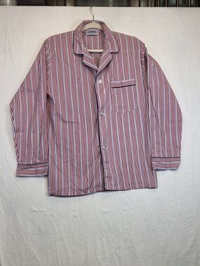 McGregor Men’s Red and White Striped Lounge Shirt #0289